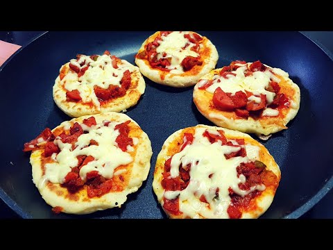 Como hacer mini pizzas caseras sin horno
