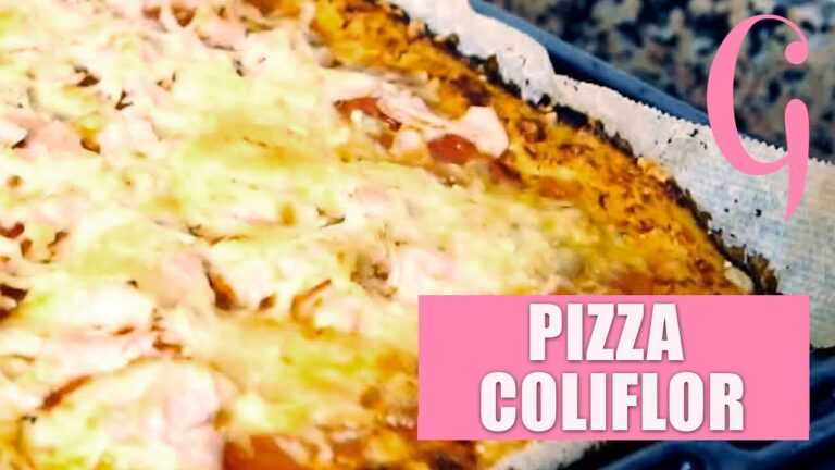 Pizza base coliflor calorias