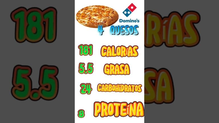 Cuantas calorías tiene una pizza de domino s