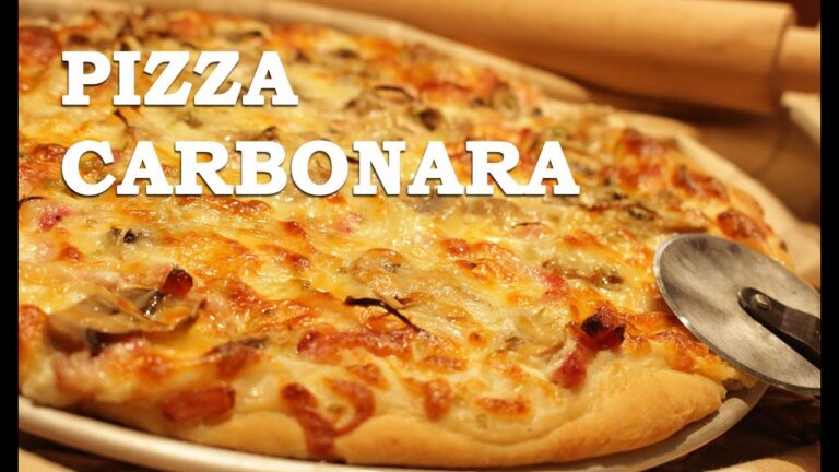 Receta pizza carbonara sin nata